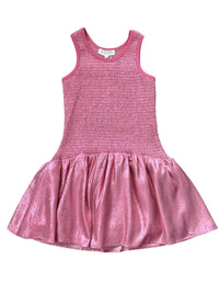 Hannah Banana - Girl's Shimmer Drop Waist Dress
