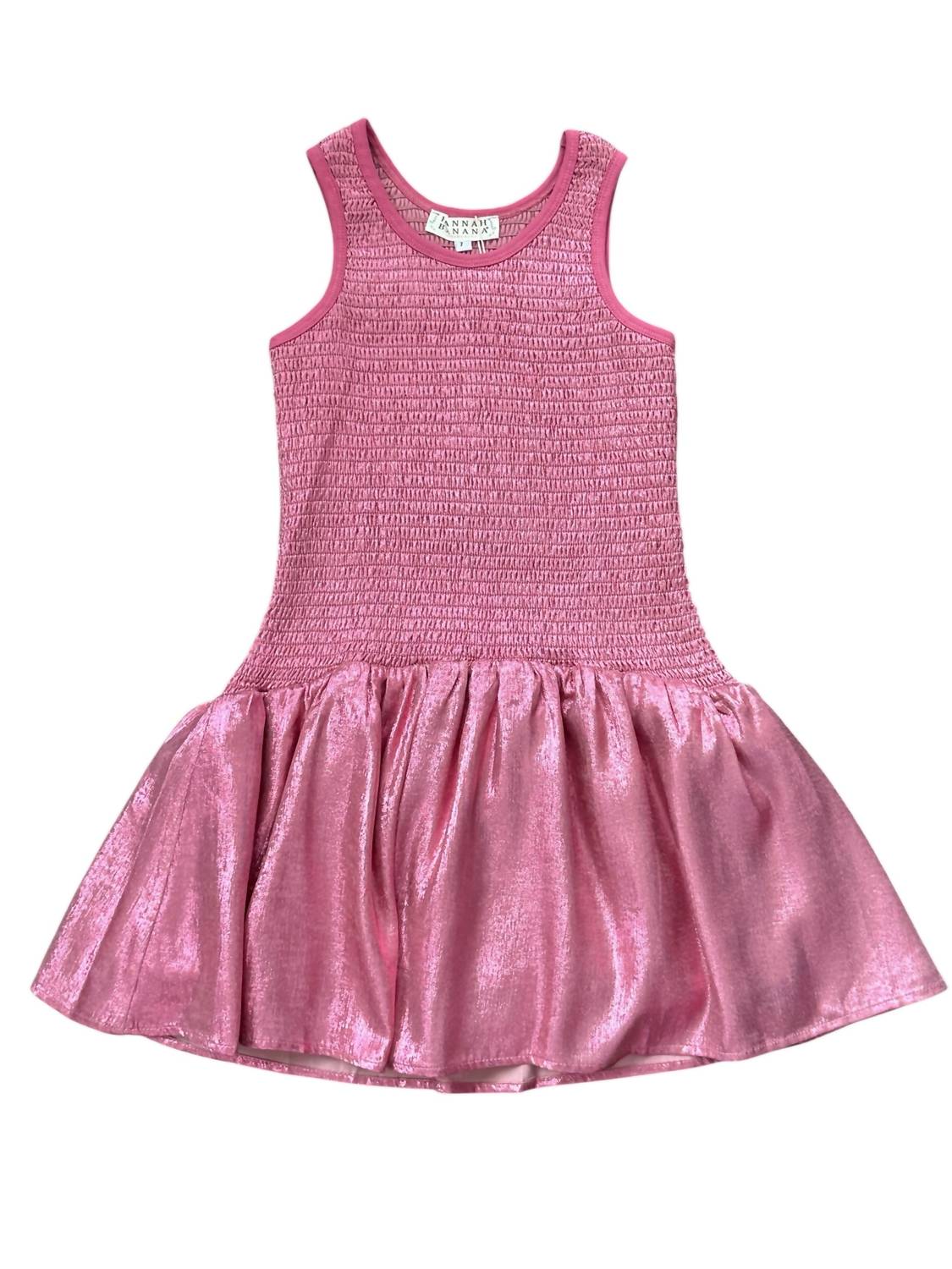 Hannah Banana - Girl's Shimmer Drop Waist Dress
