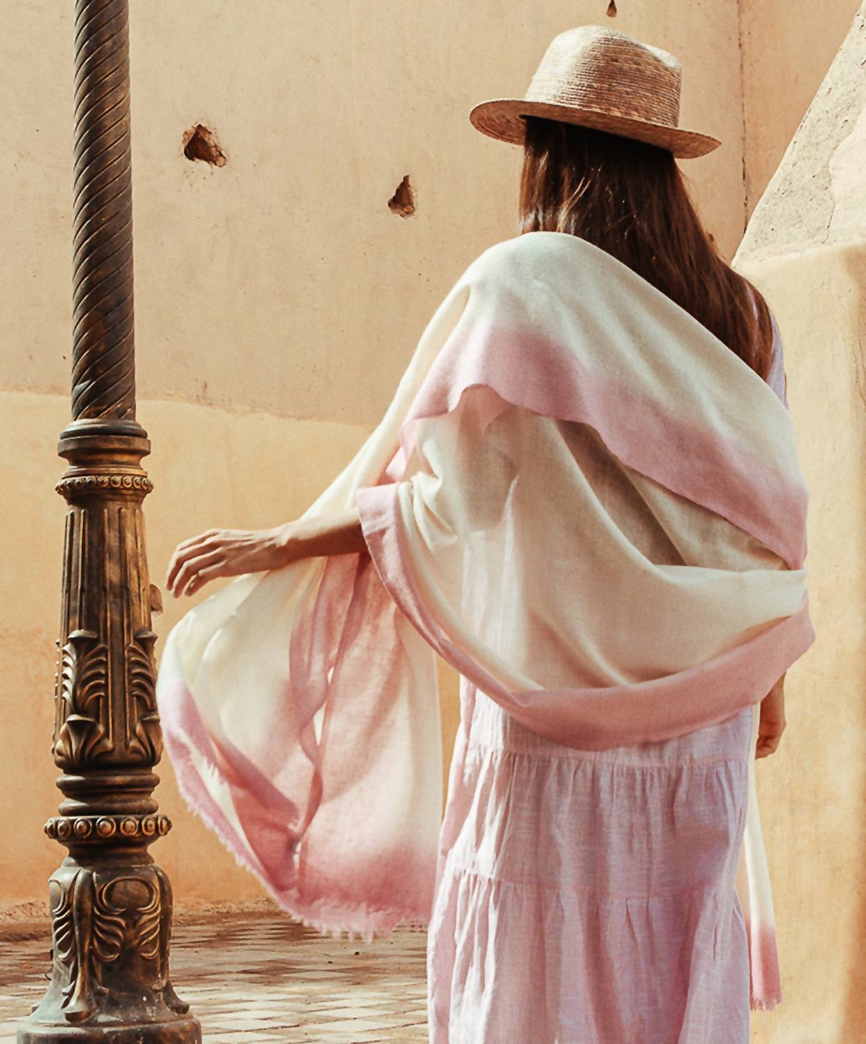 Rose And Rose - Dipped Cashmere Wrap