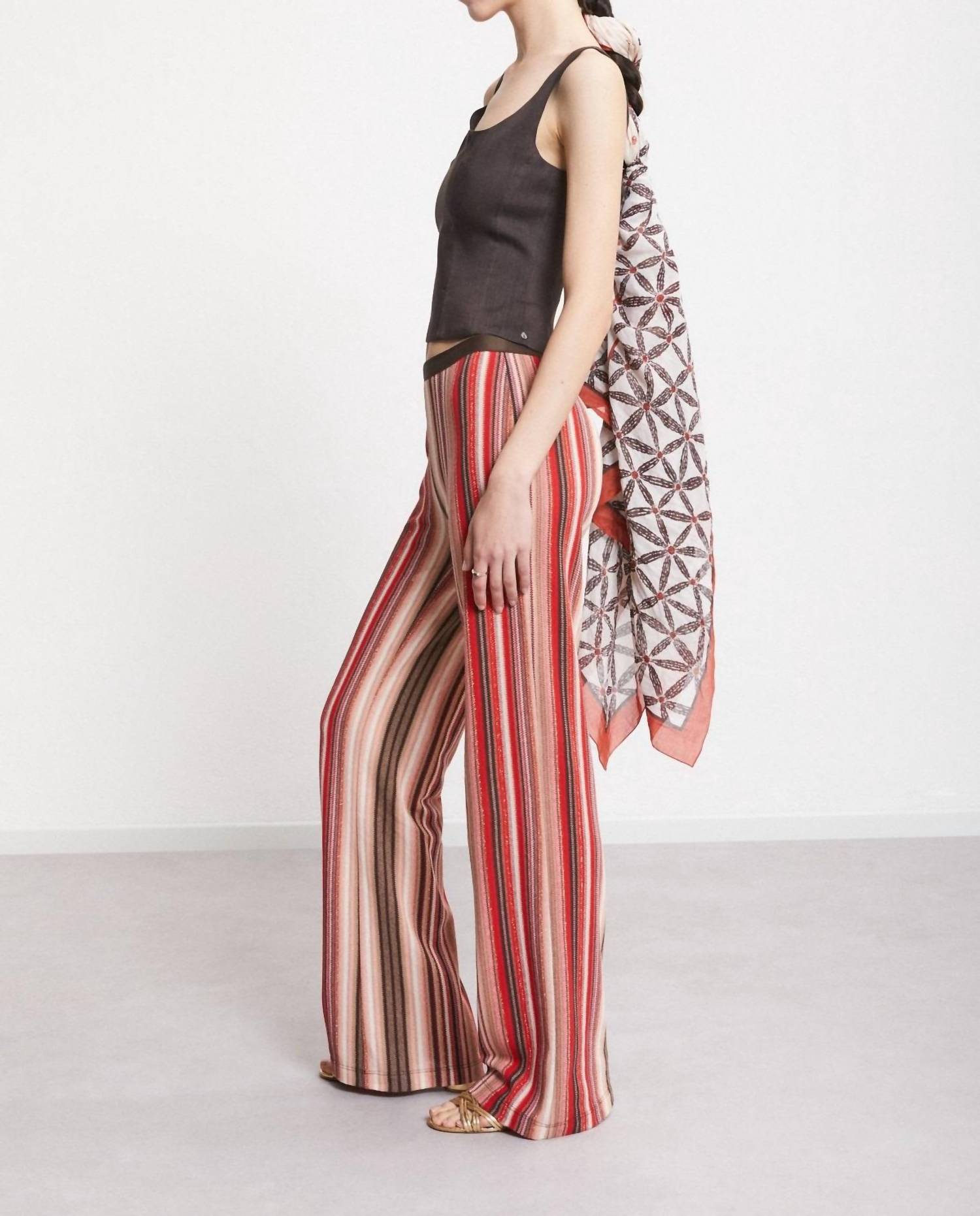 Ottod'Ame - Stripe Print Knit Pants