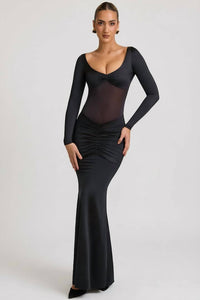 Oh Polly - Alila Bow-detail Ruched Maxi Dress
