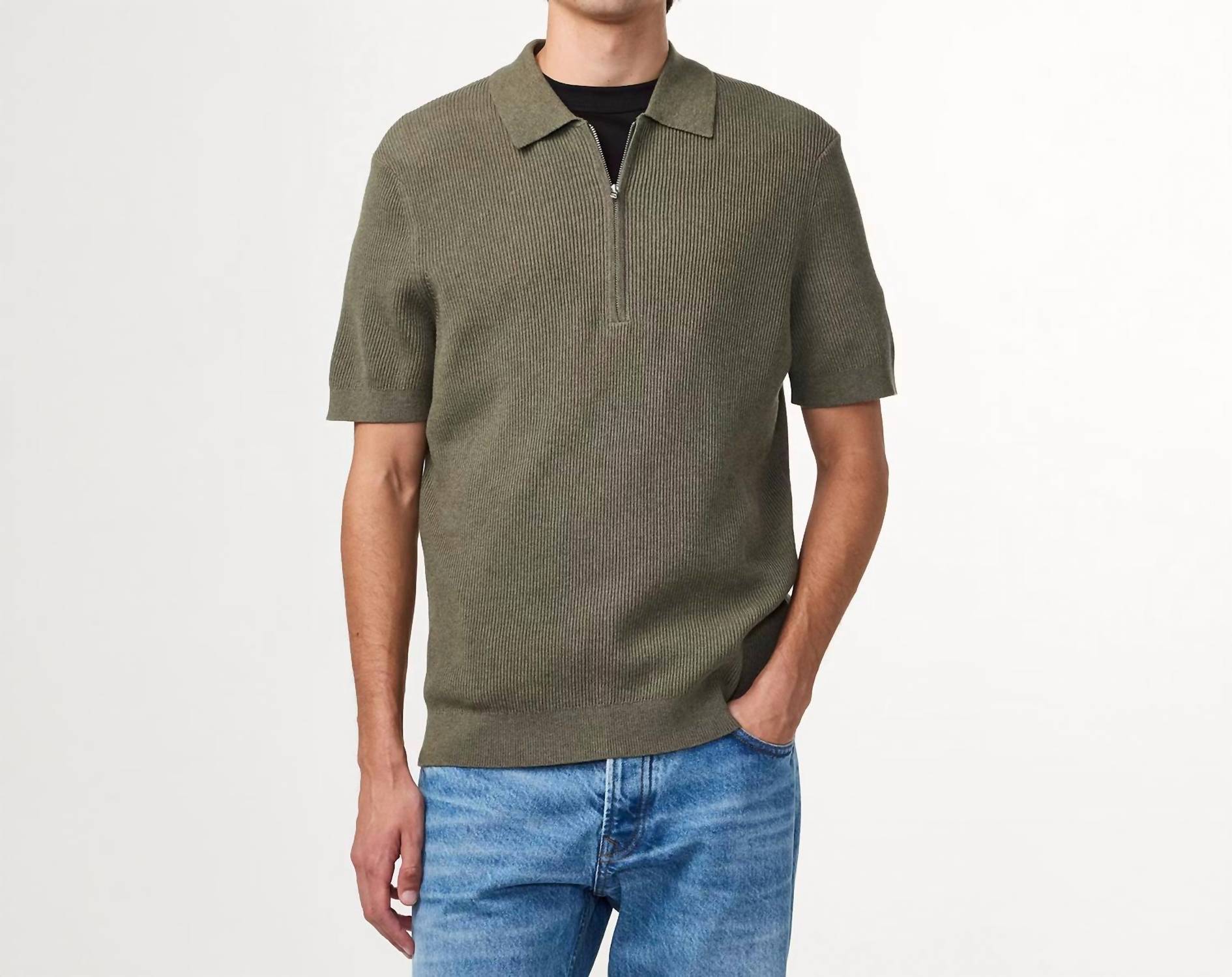 Nn07 - Hansie Short Sleeve Zip Shirt