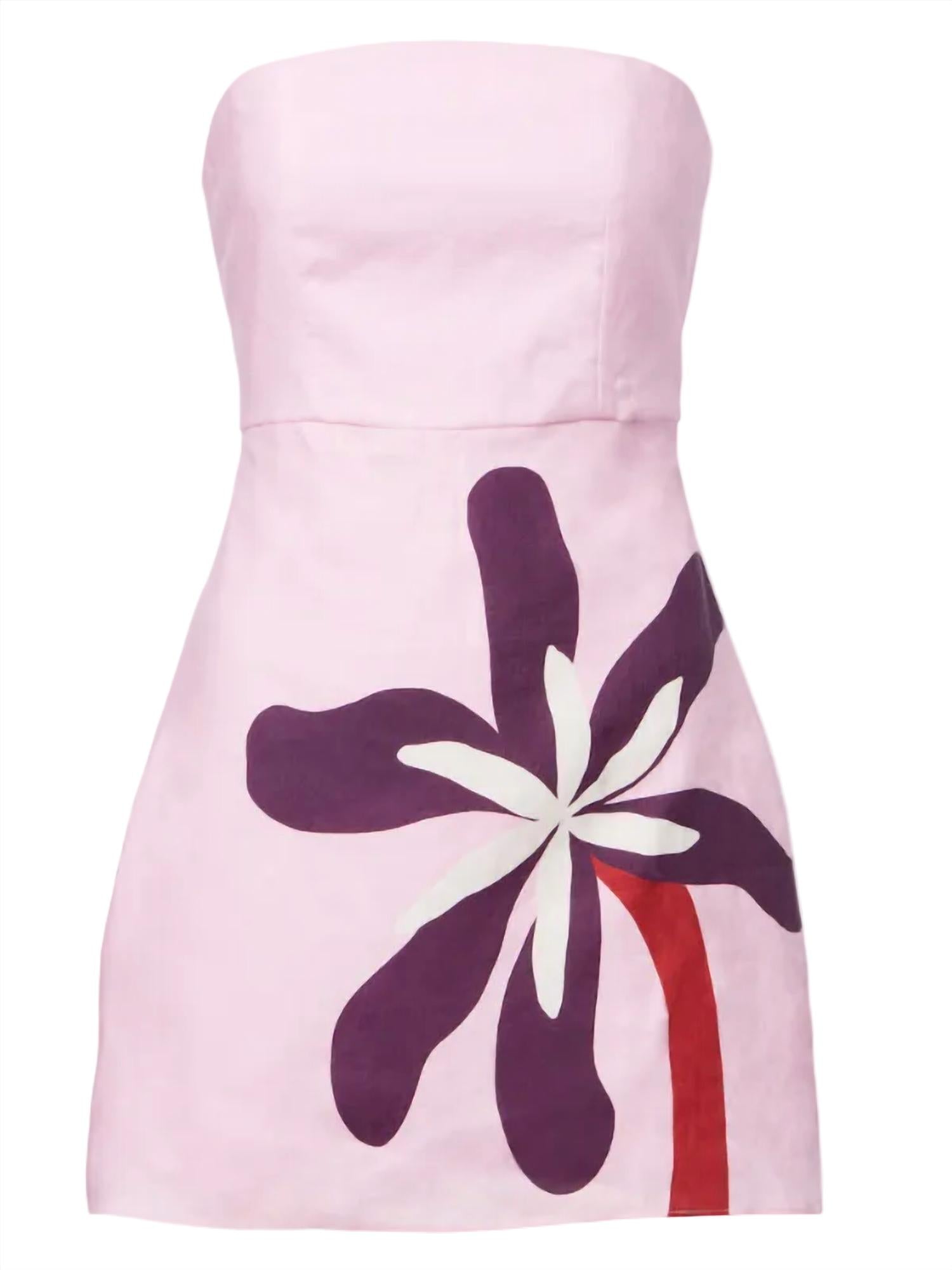 Cala de la Cruz Roma Mini Dress in cattleya - women's dress - alternate view