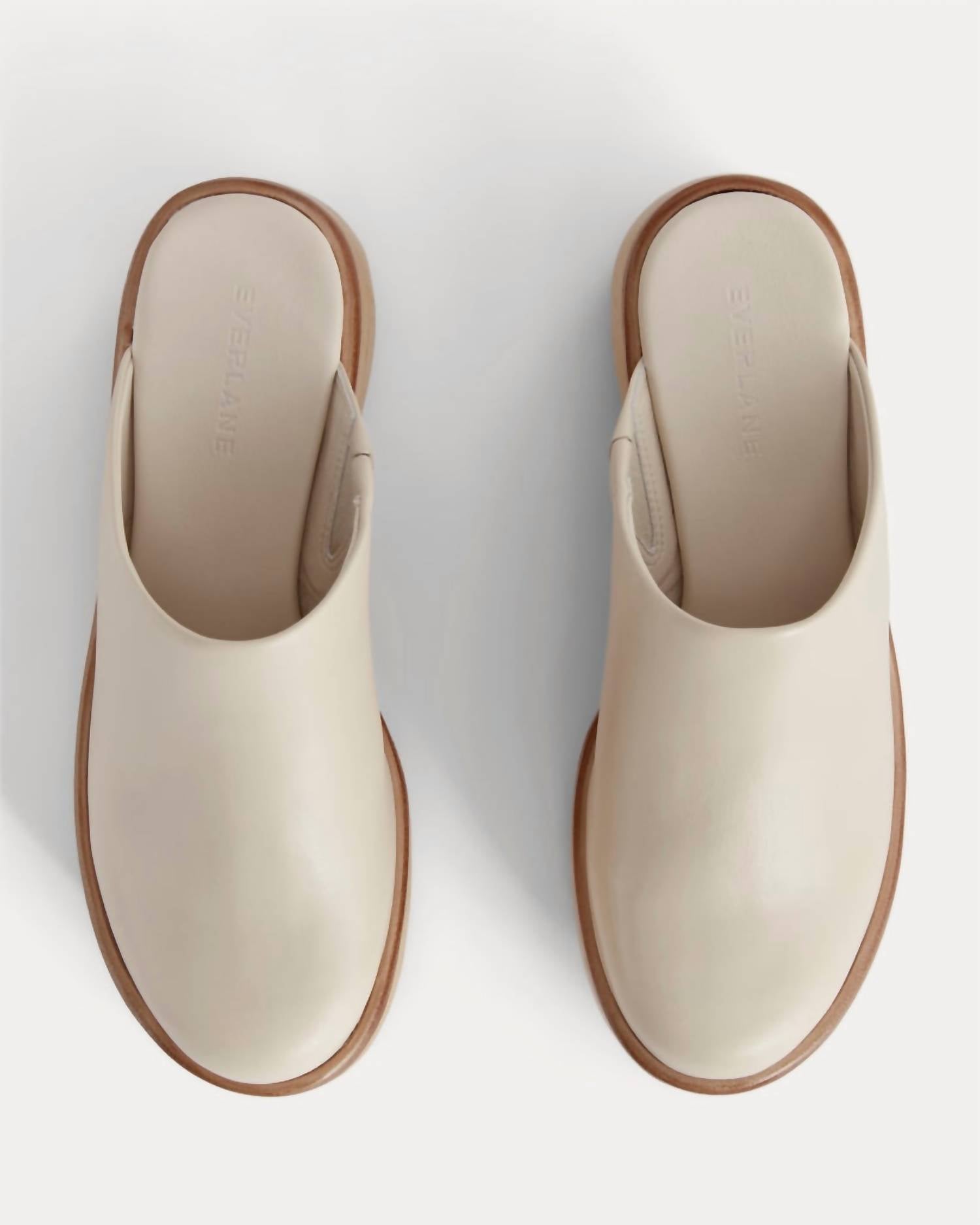 Everlane Women's Wooden Puff Clog in canvas - women's shoe - alternate view