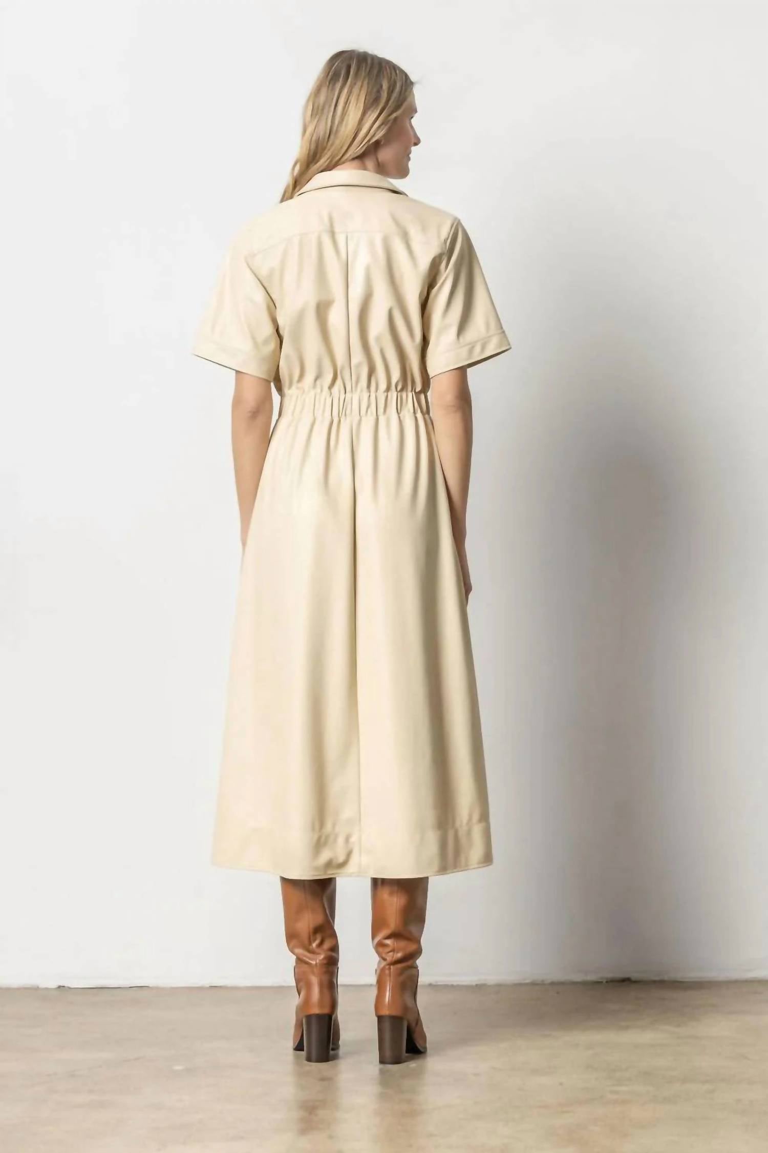 Lilla P - Elastic Waist Short Sleeve Dress