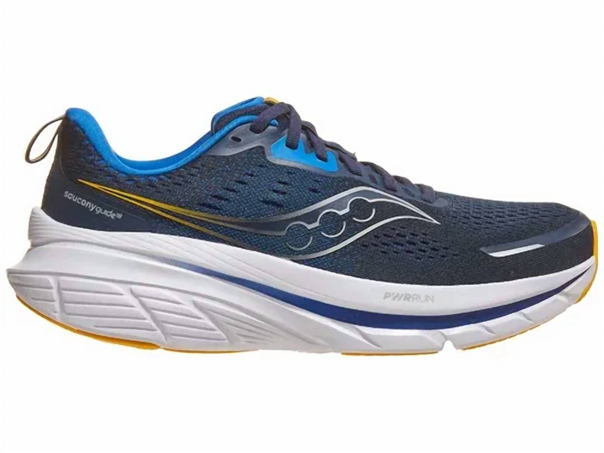 SAUCONY Men's Guide 18 Running Shoes in navy skydiver - men's shoe