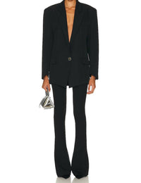 The Attico - Pre-loved Flair Pant With Zip Detail