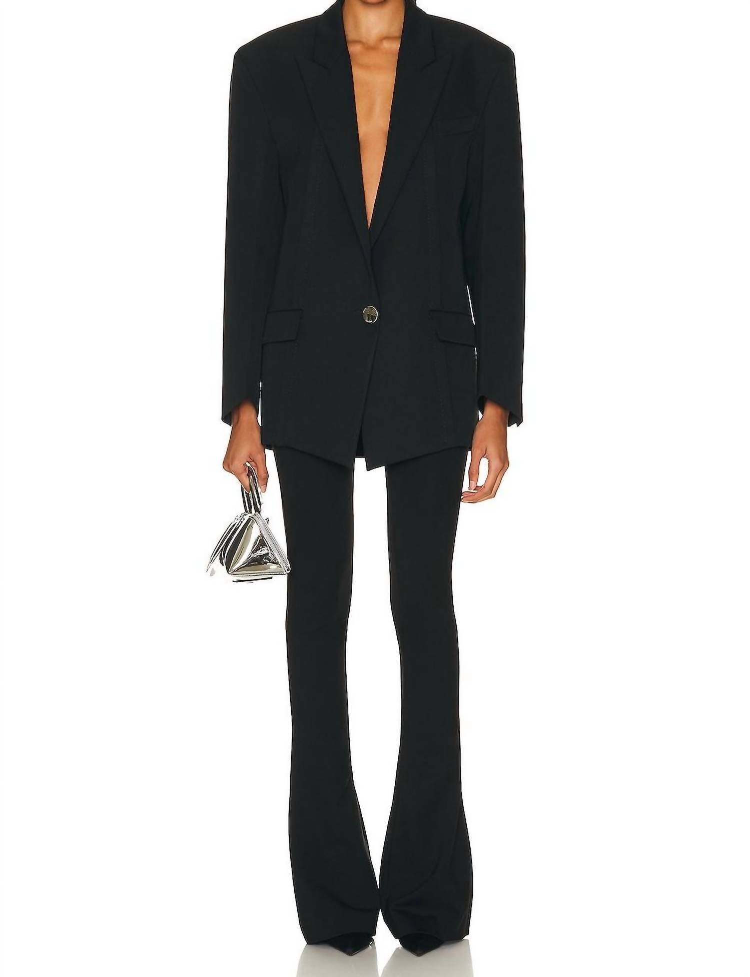 The Attico - Pre-loved Flair Pant With Zip Detail