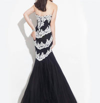Rachel Allan - Strapless Soft Tulle Mermaid Gown