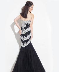 Rachel Allan - Strapless Soft Tulle Mermaid Gown