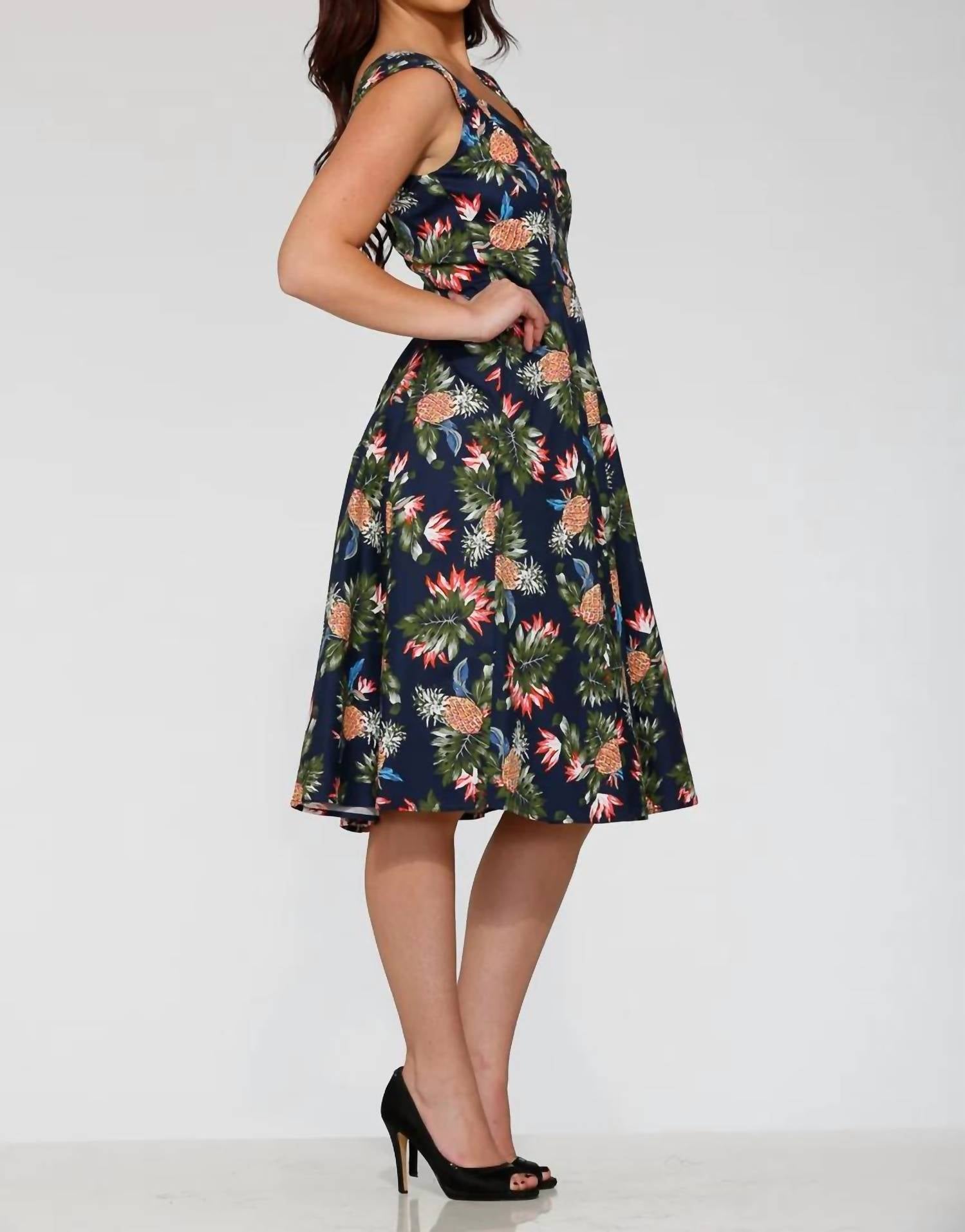 Orchid Bloom - Hawaiian Swing Dress