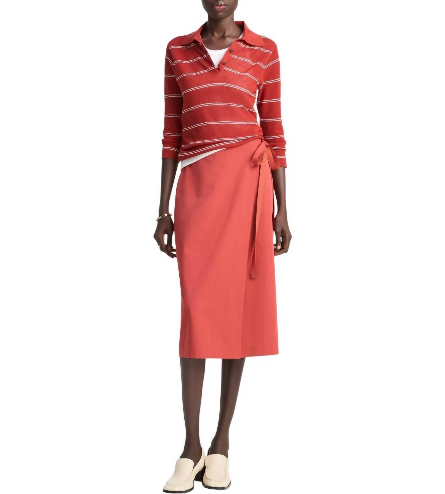 Vince - Striped Pique Polo