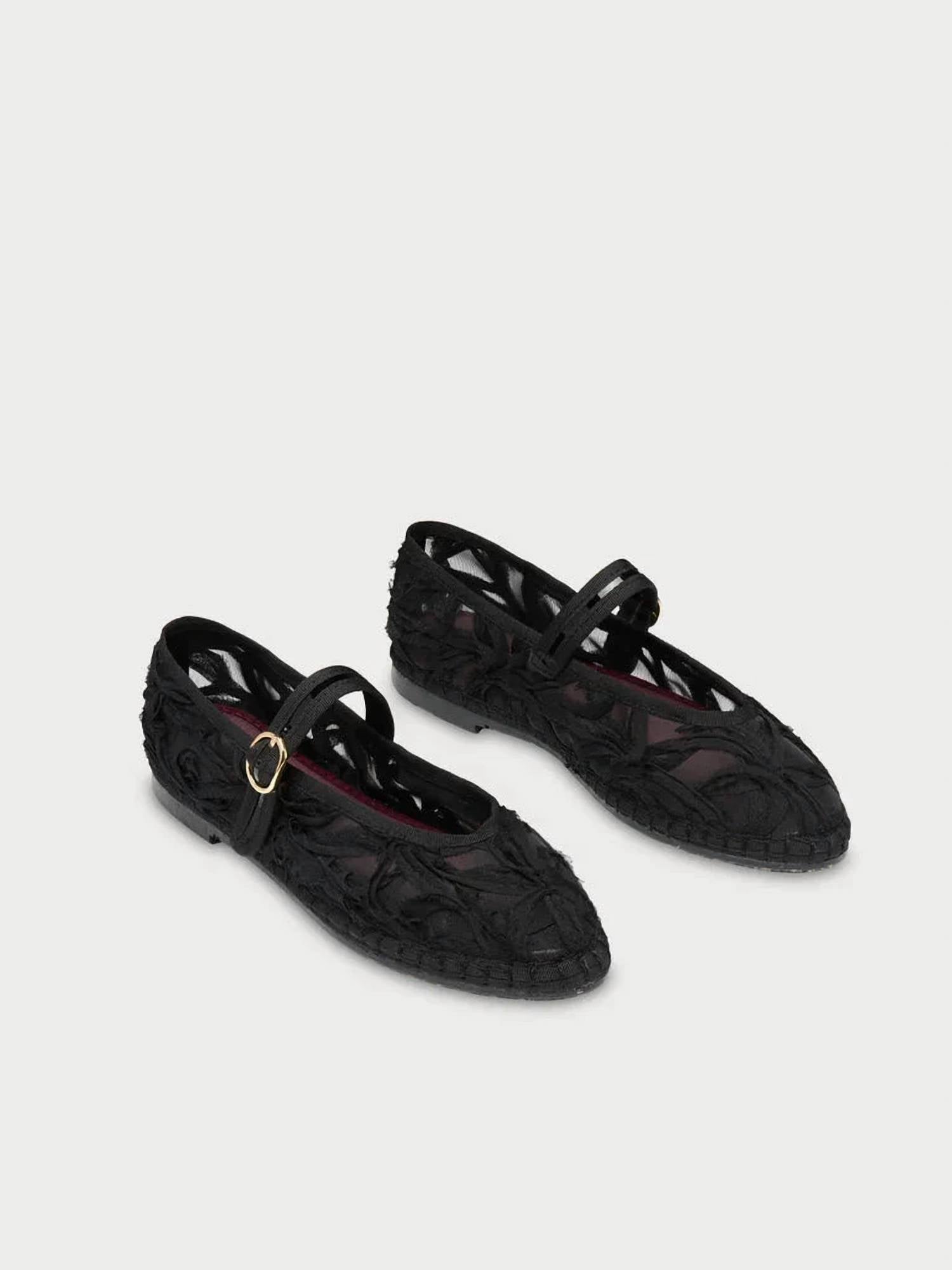 Flabelus - Women's Pierre Lace Mary Jane Shoes