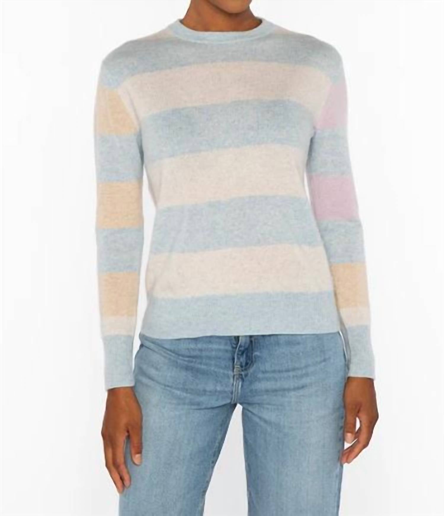 Kinross - Colorblock Stripe Crew Sweater