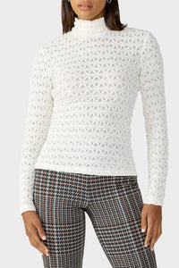 Sanctuary - Lace Mock Neck Top