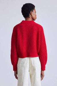 APIECE APART Yummy Lofty Sweater in chili - women's sweater - alternate view