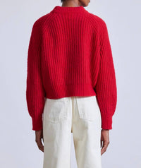 APIECE APART Yummy Lofty Sweater in chili - women's sweater - detail view