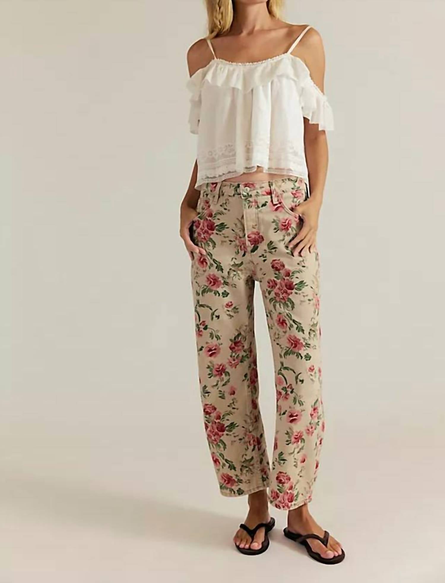 Free People - Deep Trance Printed Jeans