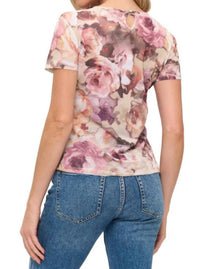 Ariella - Floral Mesh Tee