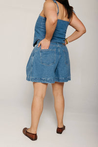 Sixxta - High-rise Classic Denim Short