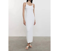Enza Costa - Silk Rib U Neck Maxi Dress