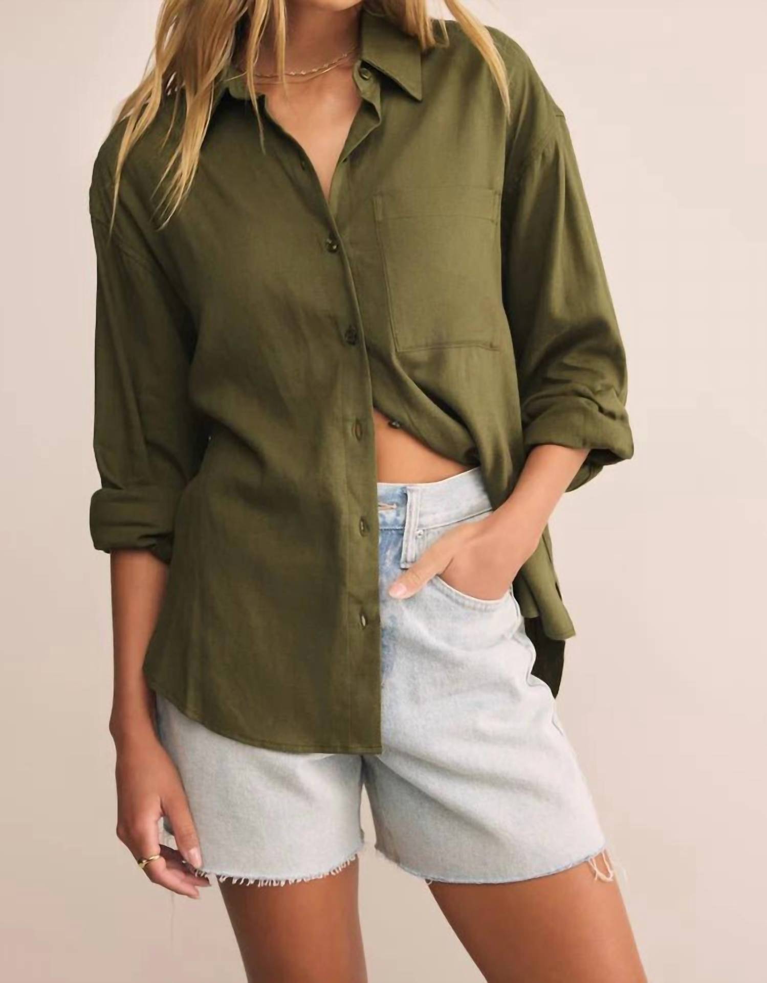 Z Supply - Alfie Long Sleeve Button Up Shirt