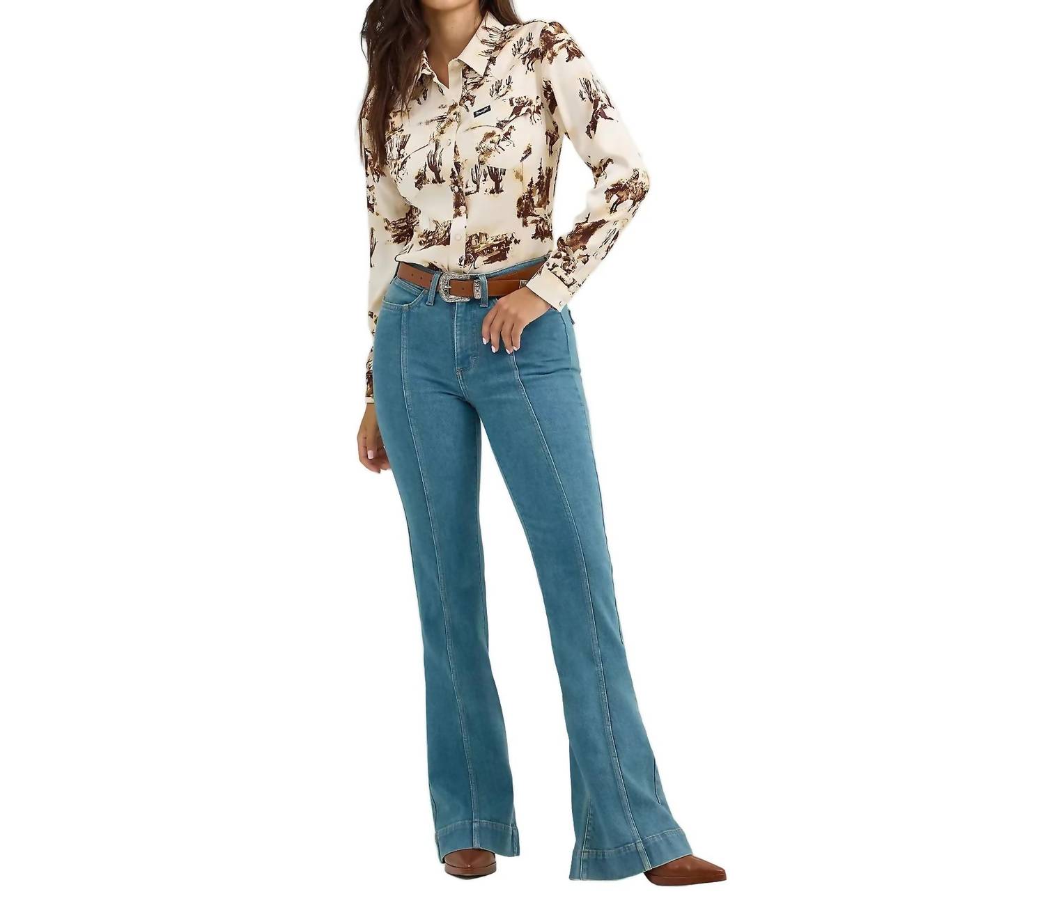 Wrangler - Vintage Satin Western Snap Shirt