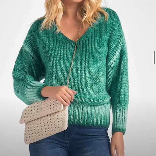 V Neck Chunky Sweater