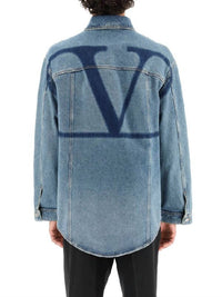 Valentino - Maxi V-logo Denim Shirt