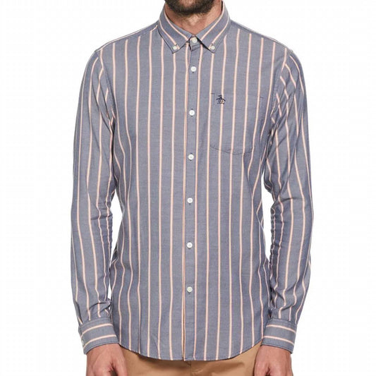 Original Penguin - Long Sleeve Vertical Stripe Shirt