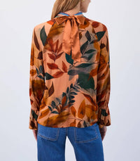Fdj - Mock-neck Trimmed Top