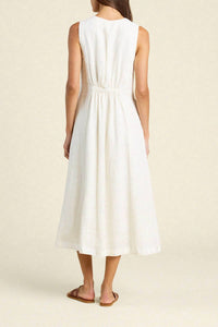 TROVATA Eleonore Dress in ivory - women's dress - alternate view