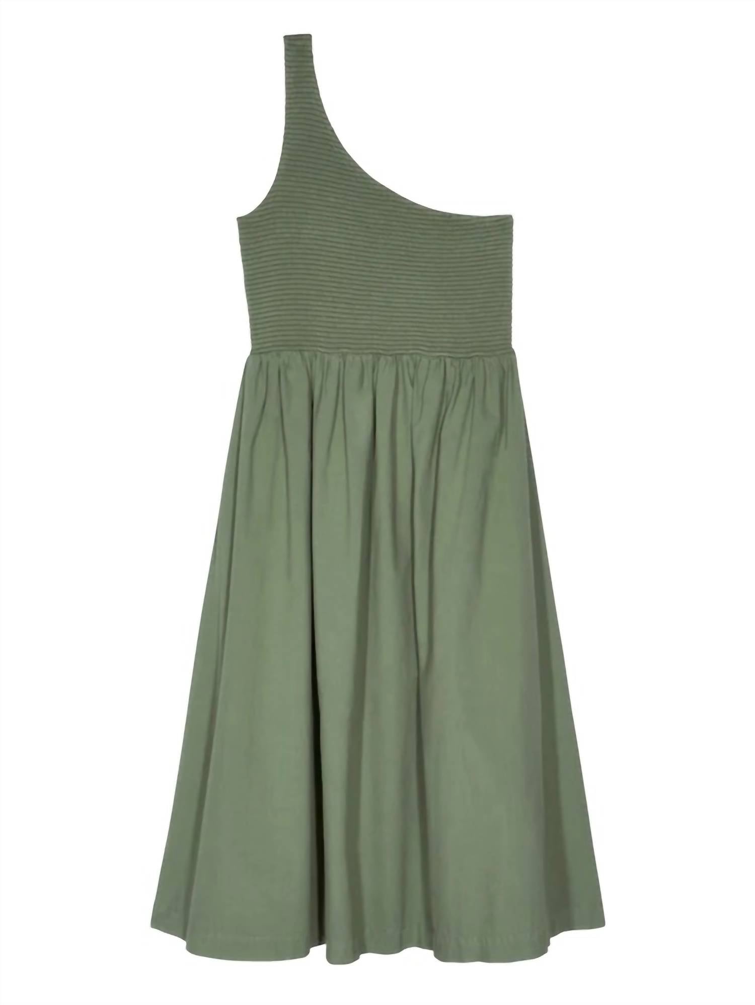 Nation Ltd - Connie One Shoulder Smocked Dress