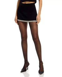 Alice + Olivia - Rubi Embellished Trim Mini Skirt