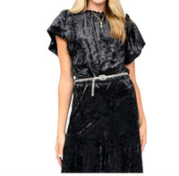 Ivy Jane - Taylor Short Sleeve Velvet Top
