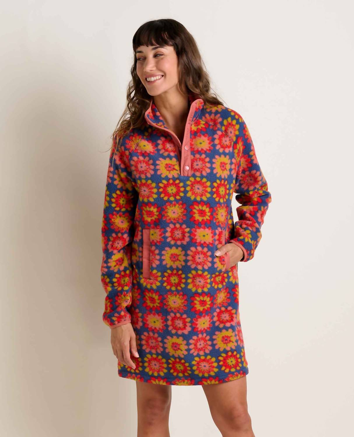 Toad&Co - Campo Fleece 1/4 Snap Dress