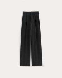 Everlane Way High Drape Pleated Pants in buttersmooth black - women's pants - view 4