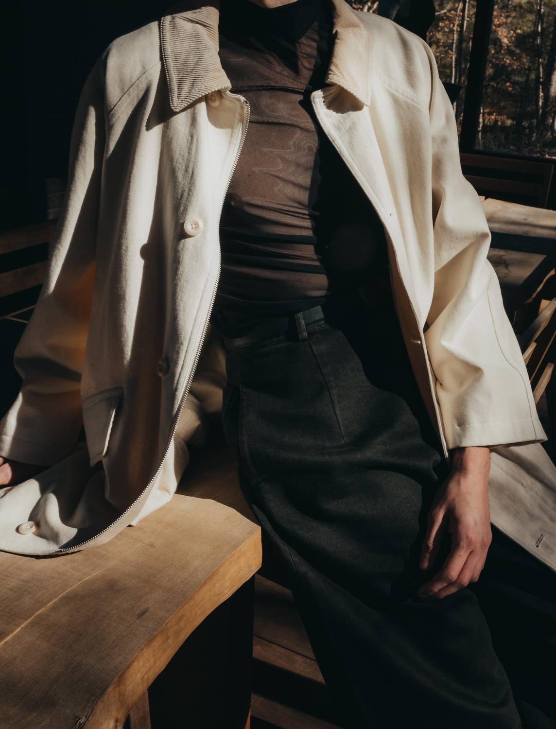 7115 By Szeki - Mid-length Duster Coat