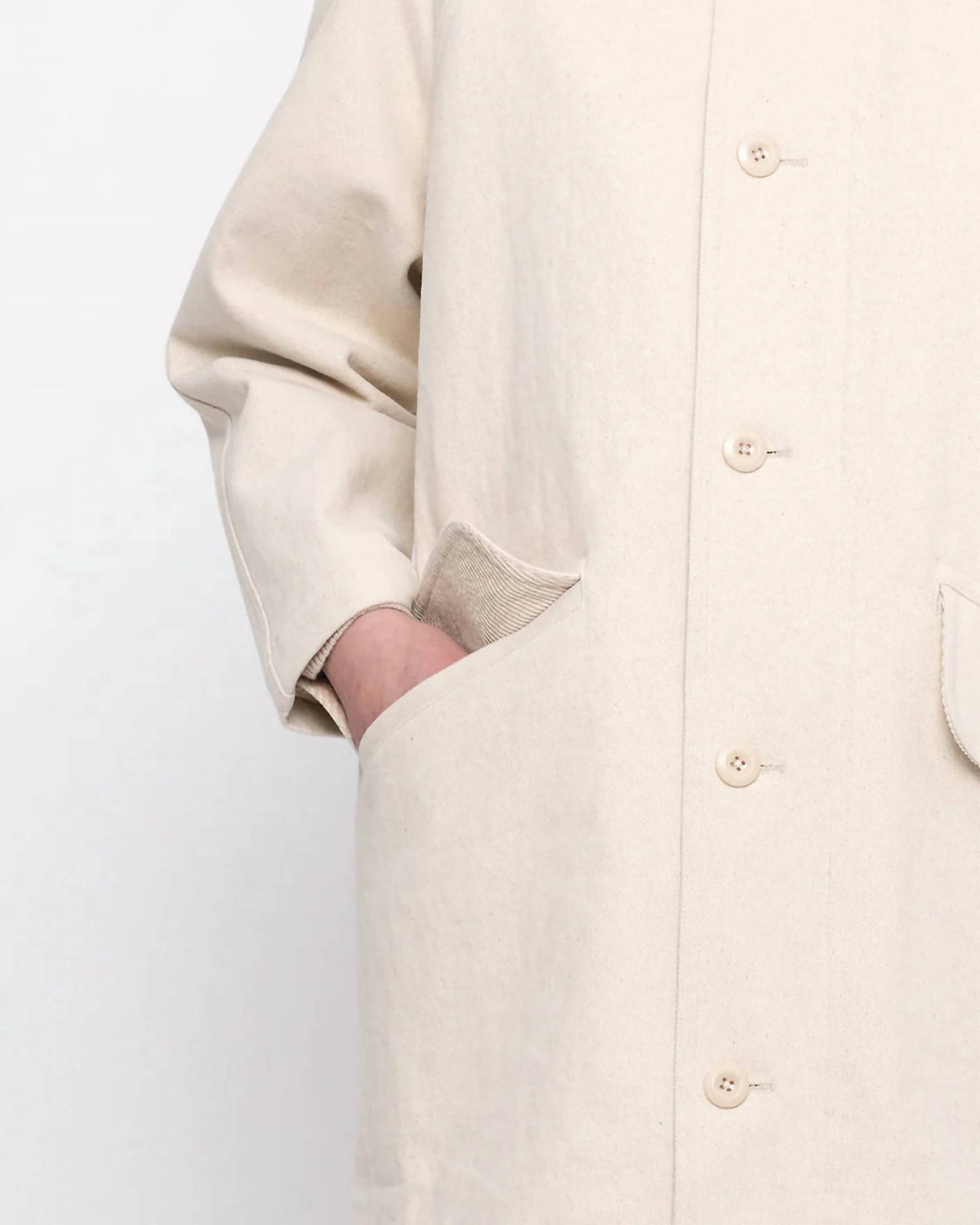 7115 By Szeki - Mid-length Duster Coat