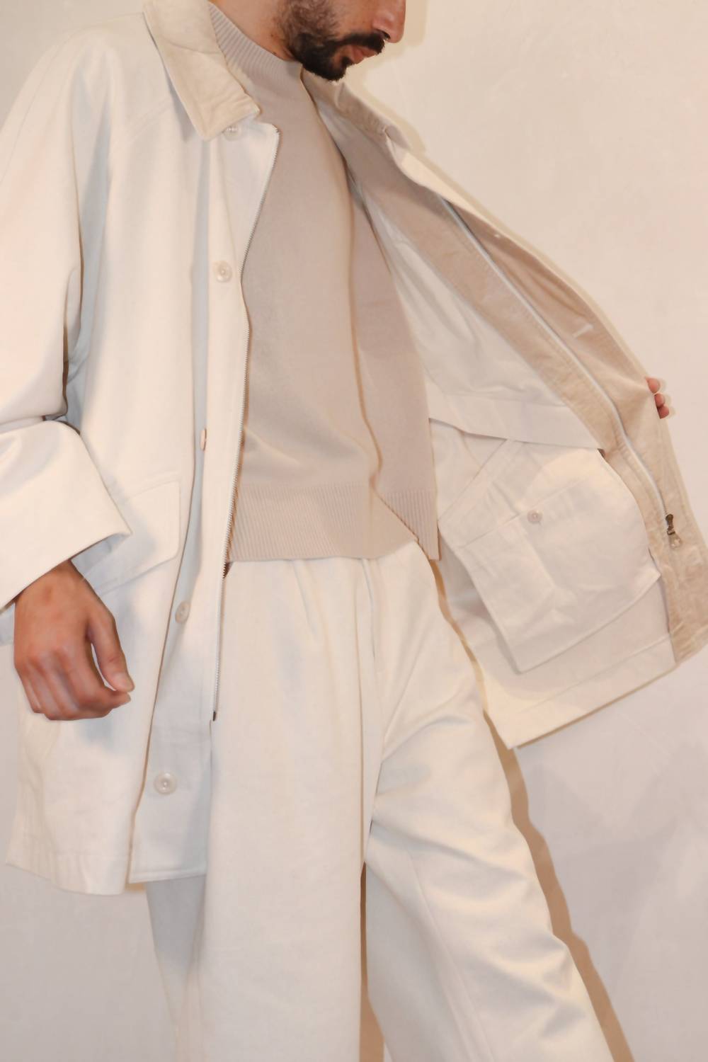 7115 By Szeki - Mid-length Duster Coat