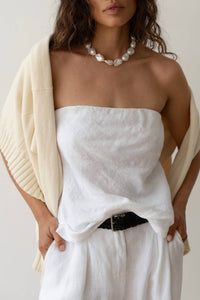 Donni. - LINEN TUBE TOP
