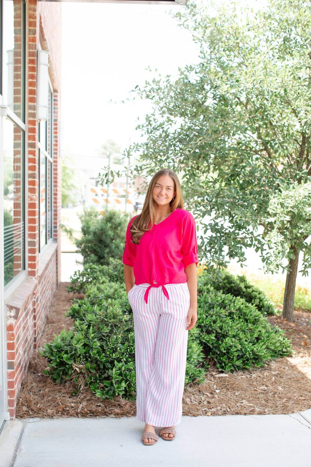 Charlie B - Women's Striped Pull On Pants