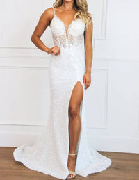 Cinderella Divine - Jessie Sequin Lace Bustier Formal Dress