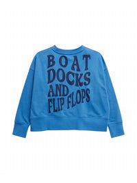 Shiraleah - Boat Docks And Flip Flops Relaxed Sweatshirt