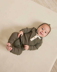 Quincy Mae - Kids' Ribbed Long Sleeve Henley Top