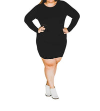 2Flyco - Long Sleeve Aztec Back Zip Dress