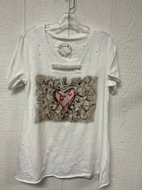 Young Threads - Women's Love And Dove Print Top