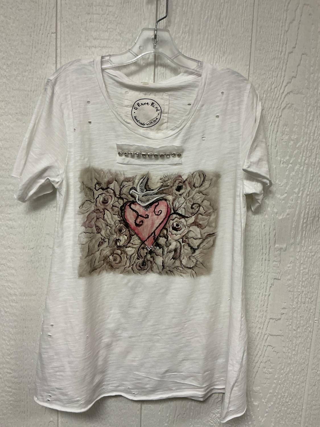 Young Threads - Women's Love And Dove Print Top