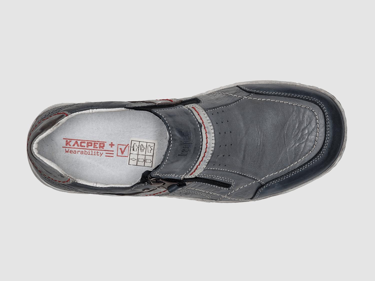 Kcr Group - Men's Everyday Zip-up Slip-on Leather Shoes