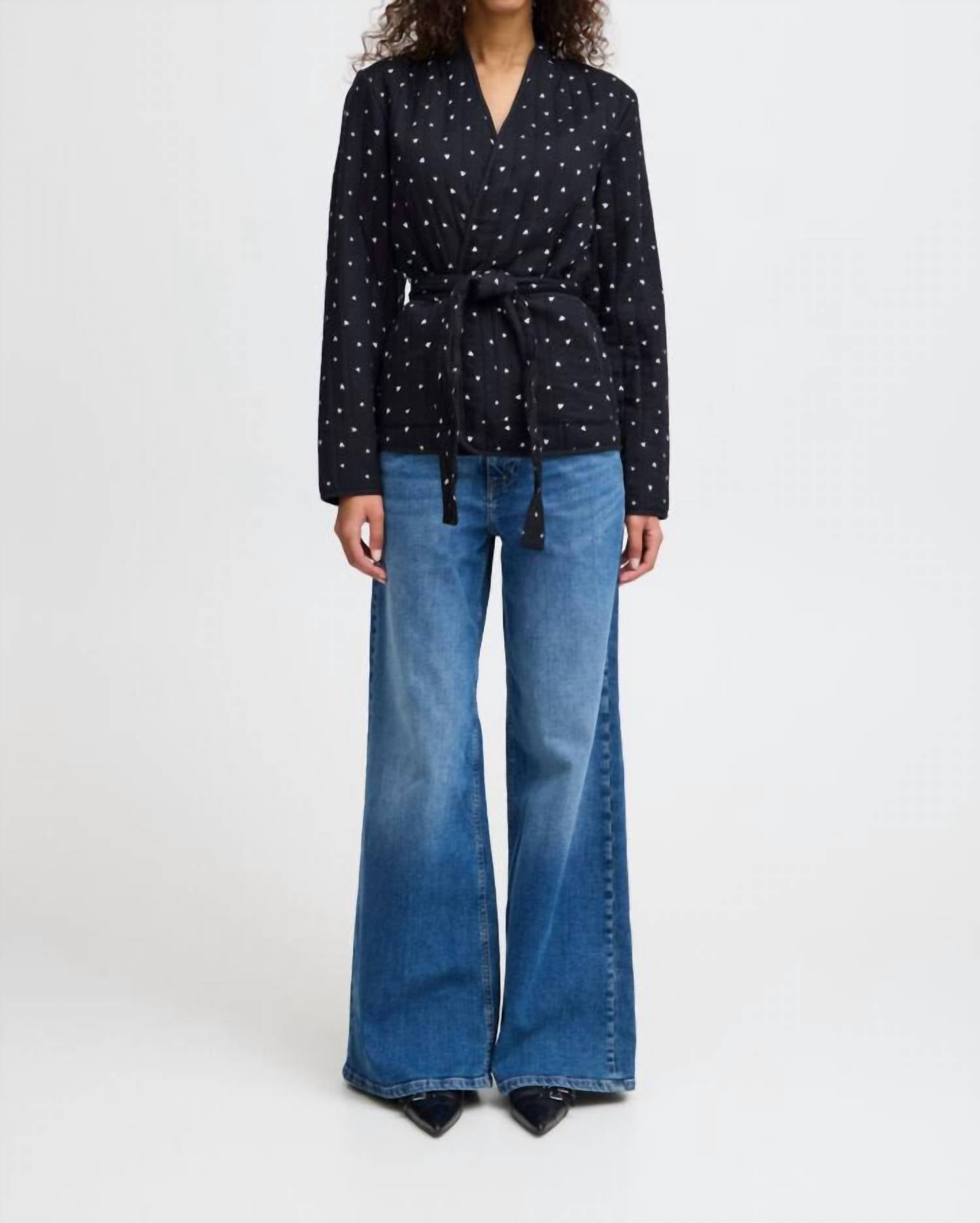 Ichi - Lenarda Quilted Belted Jacket